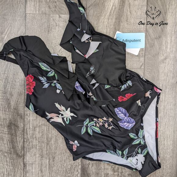 Adisputent Ruffle One Piece Swimsuit Size XL - Picture 1 of 2